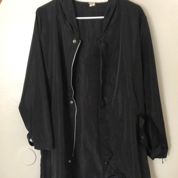 Long Zip Light Jacket Coat Wind-breaker | Zero In Your Target Text - Picture 4 of 6